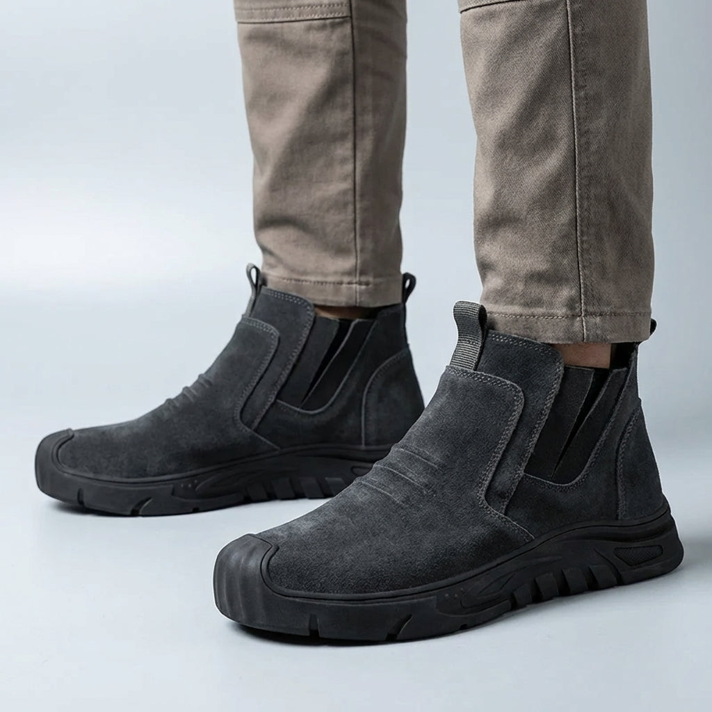 Arbeitsschutzstiefel Slip-On verstärkter Zehenschutz rutschfest