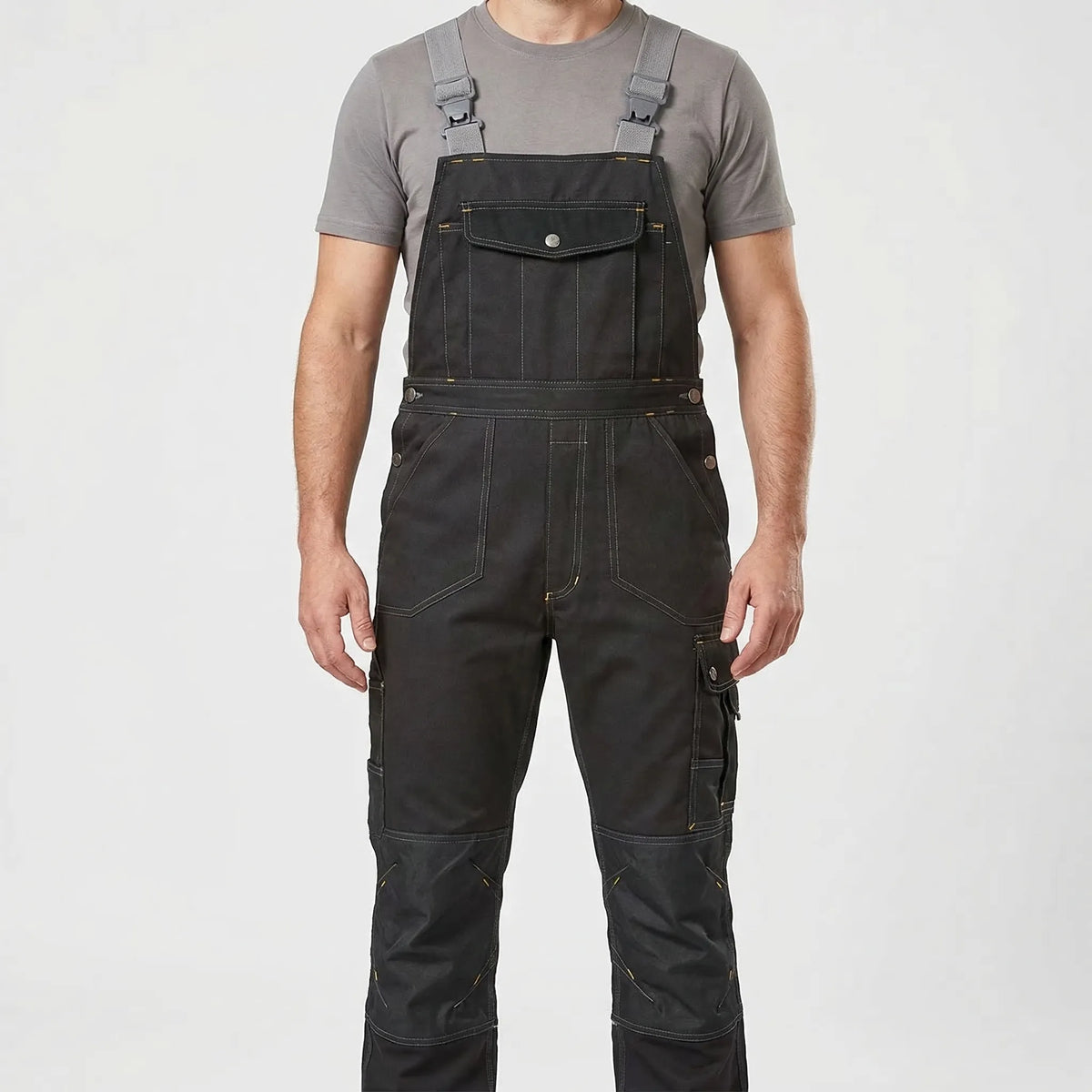 Herren-Arbeitslatzhose mit Cargo-Taschen verstärkte Nähte Handwerk