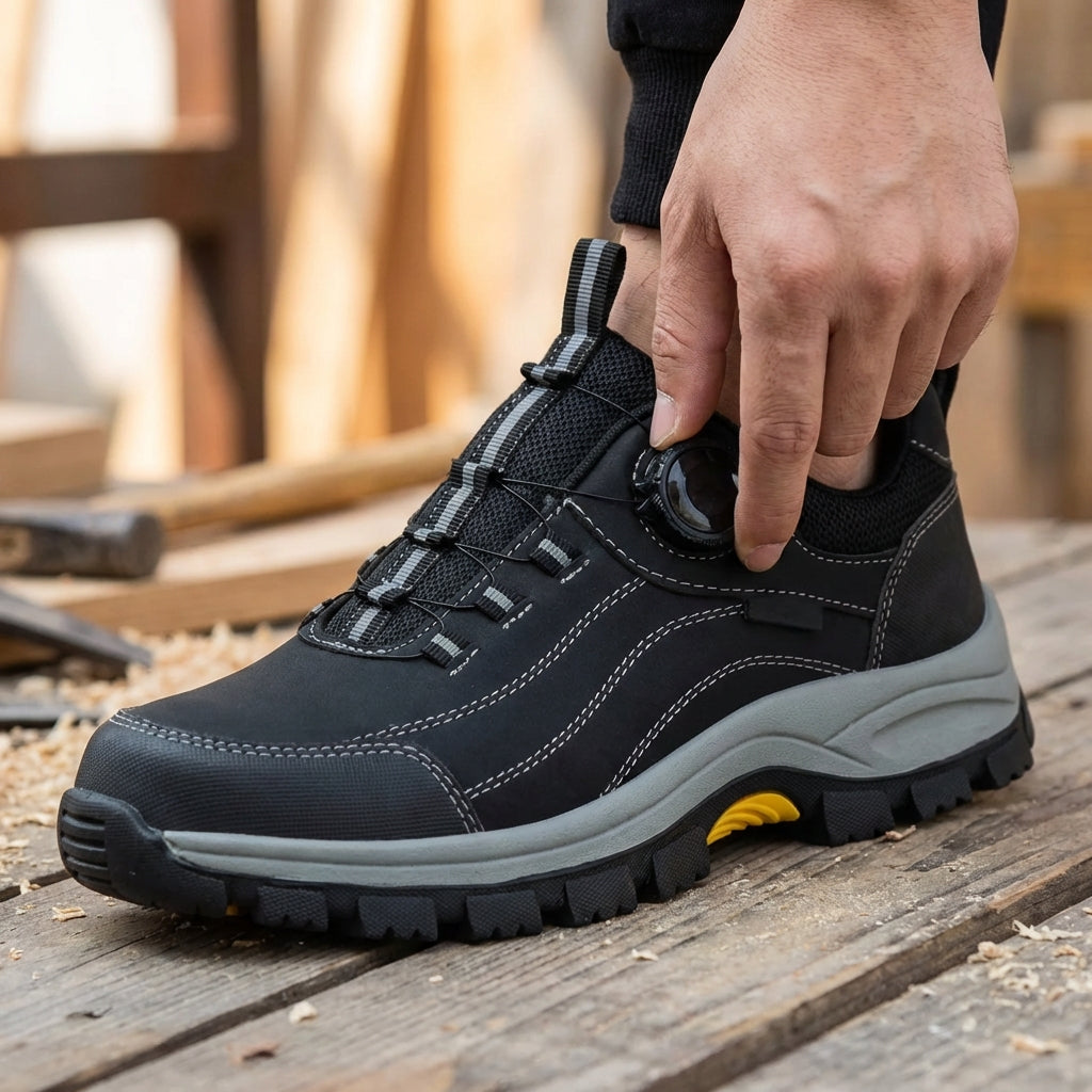 Niedrigschaft-Sicherheitsarbeitssschuh mit Zehenschutz und durchstoßfester Sohle