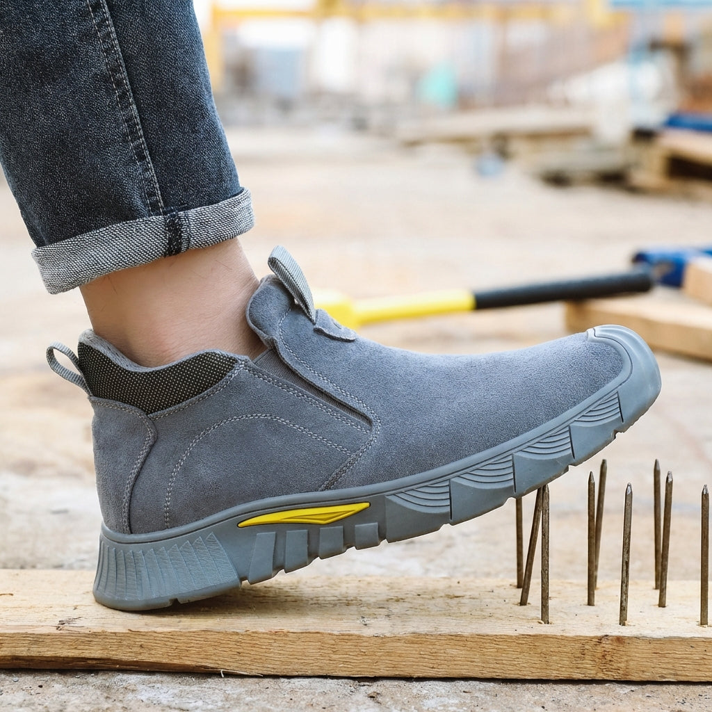 Sicherheitssneaker Herren Slip-On rutschfest hitzebeständig