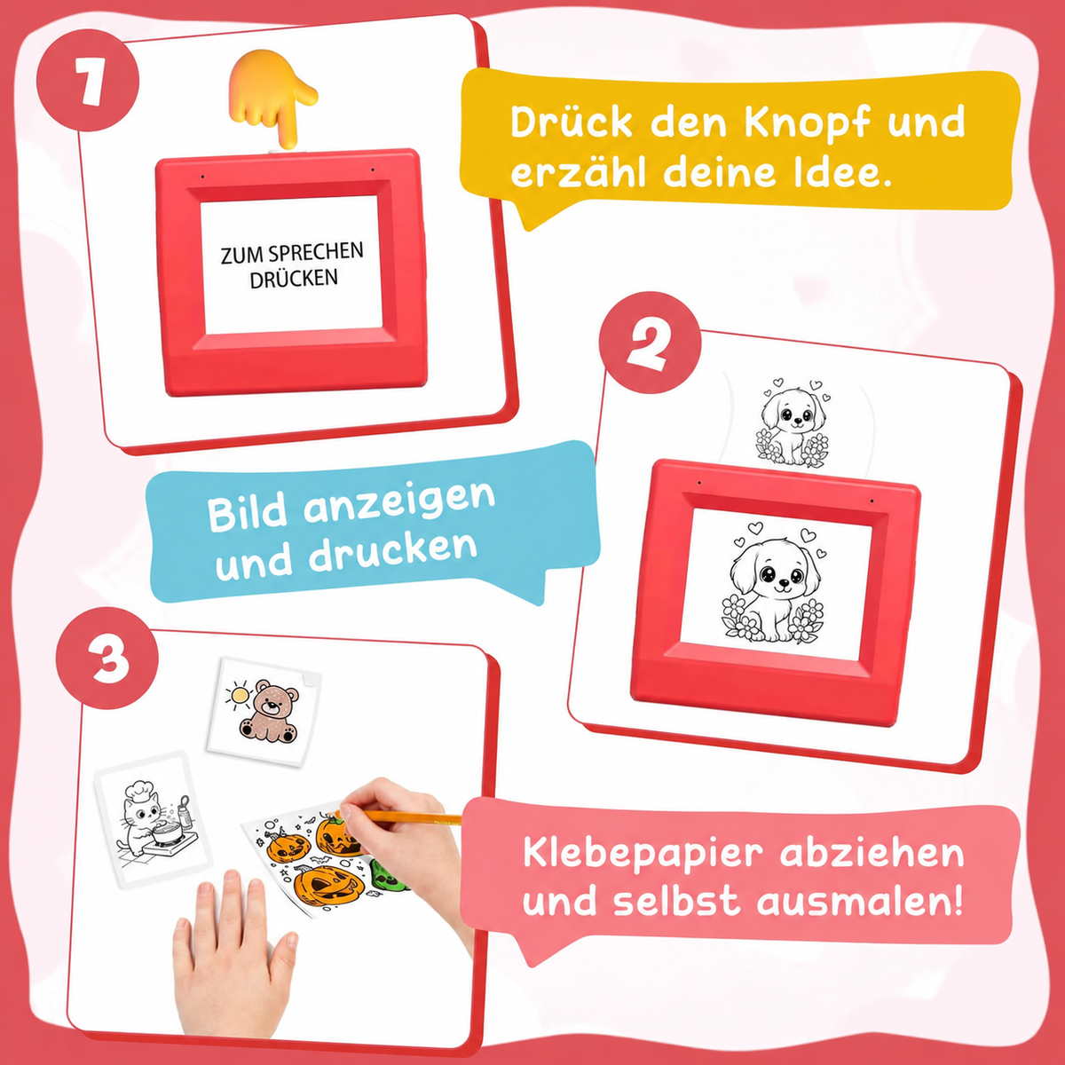 Camp Basel | KI-Sprachgesteuerter Mini-Stickerdrucker