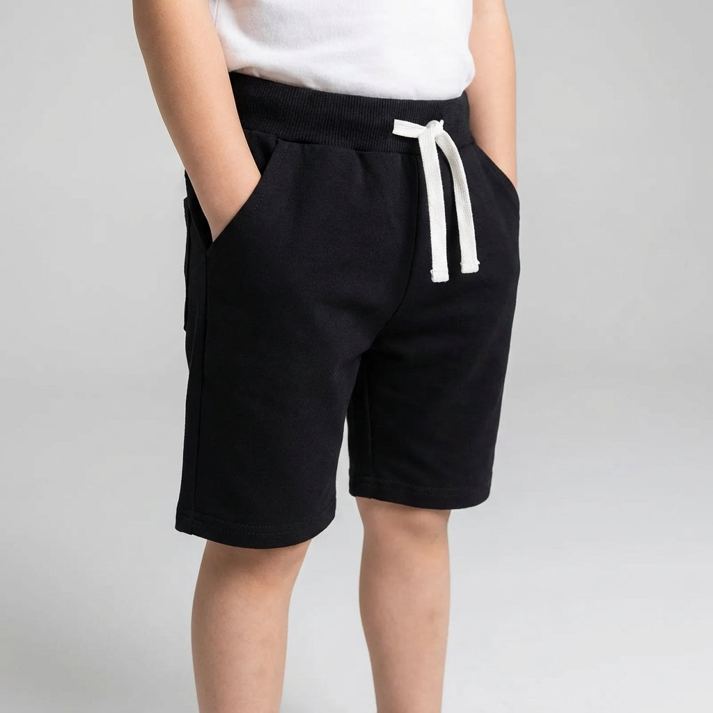 Kinder-Freizeit-Shorts mittlere Länge atmungsaktiv elastischer Bund