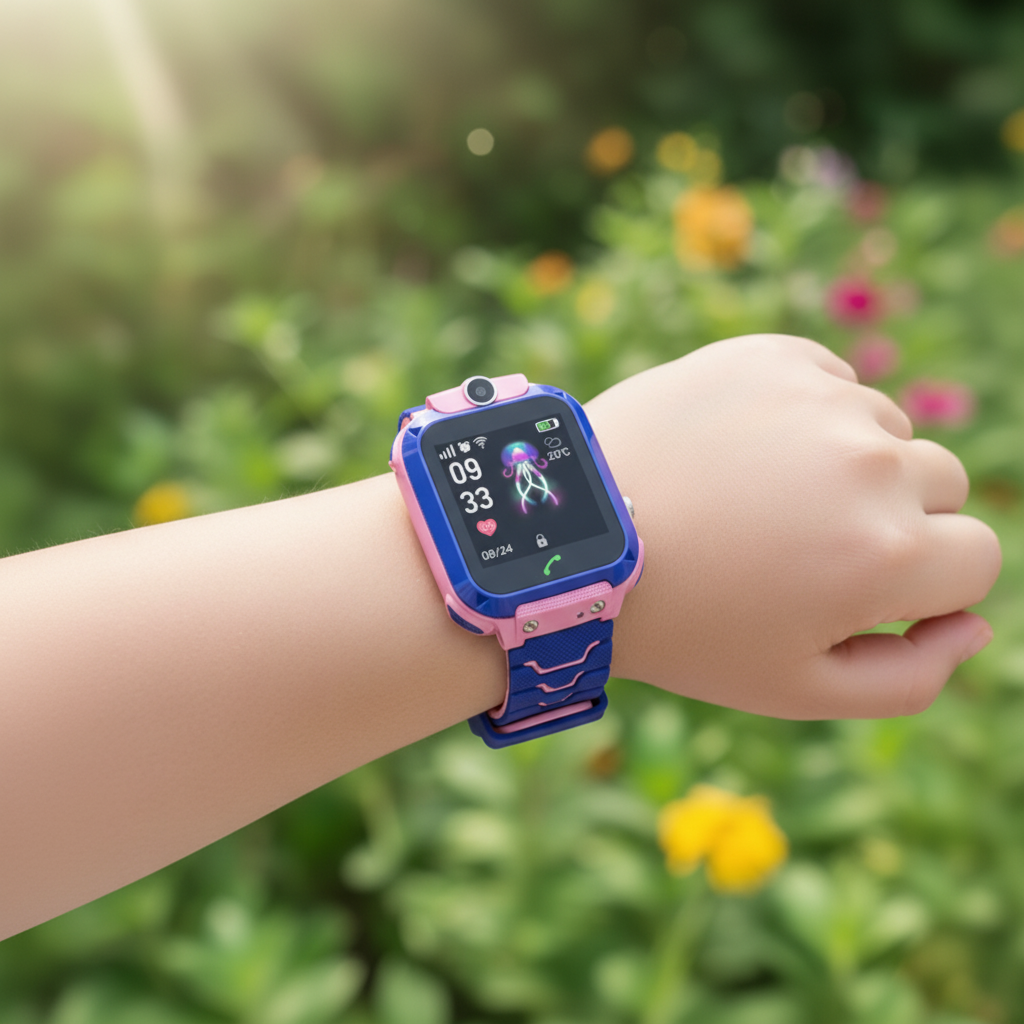 Kinder Smartwatch mit GPS, Notruftaste und robustem, wasserdichtem Gehäuse