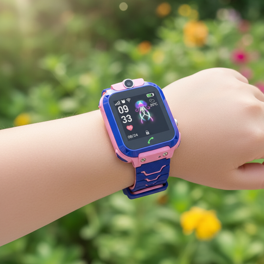 Kinder Smartwatch mit GPS, Notruftaste und robustem, wasserdichtem Gehäuse