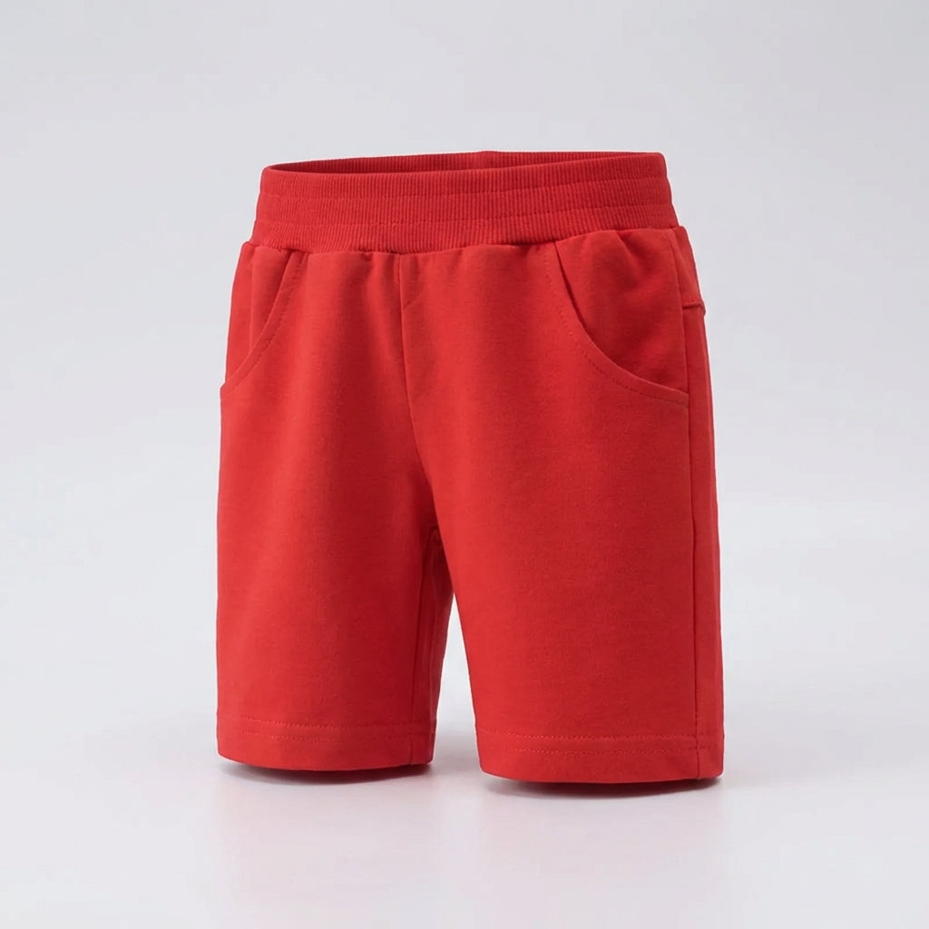 Kinder-Freizeit-Shorts mit elastischem Bund und Fronttaschen