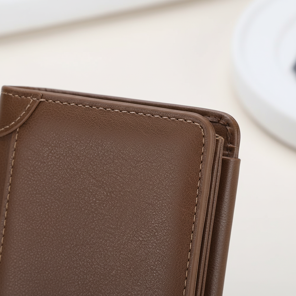 Kompakte RFID-Schutz-Brieftasche mit Kartensteckplätzen und Münzfach