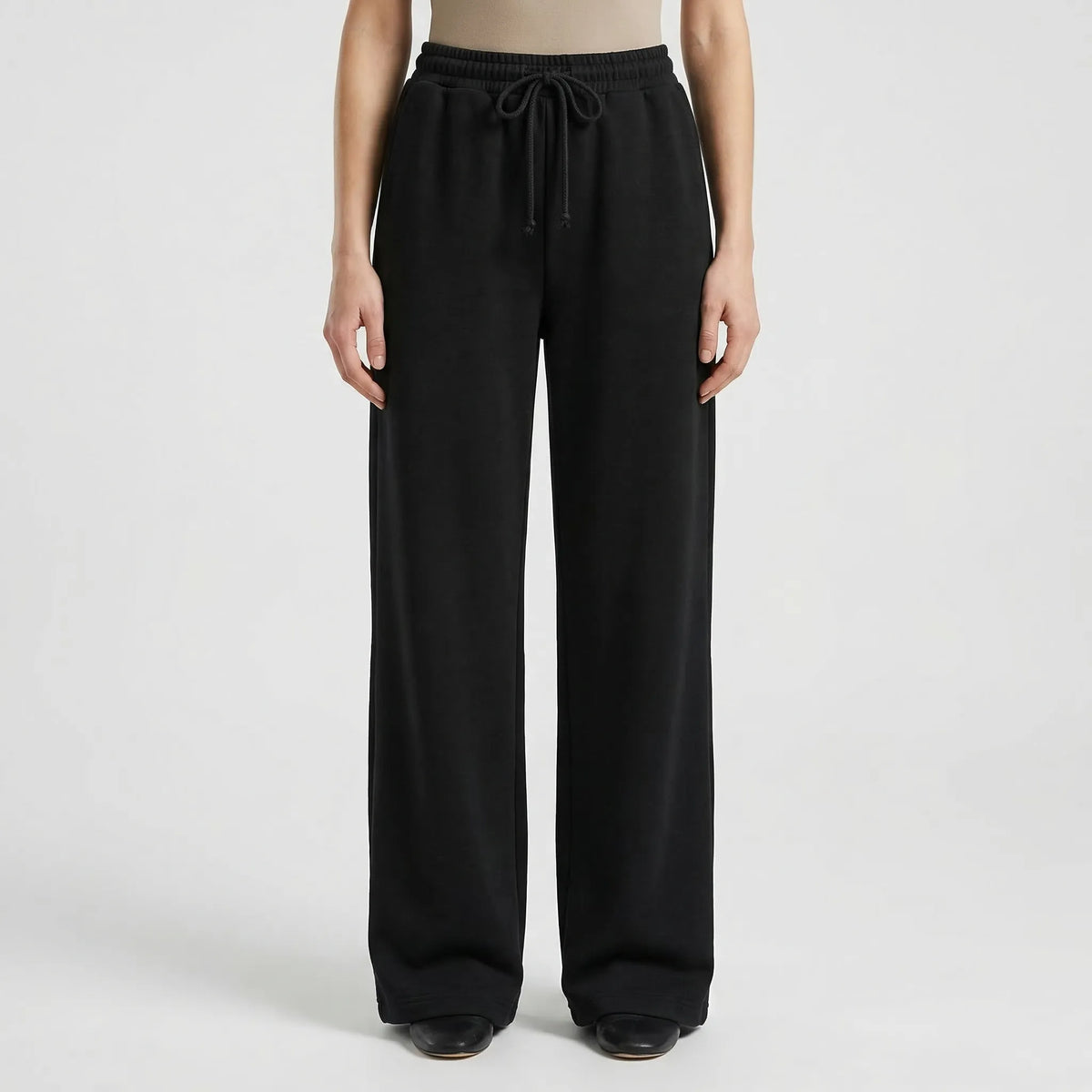 Damen Kapuzenpullover und weite Hosen mit Fleece-Futter, entspannte Passform