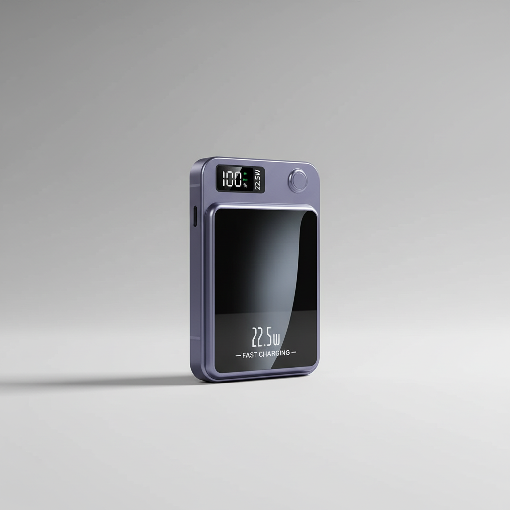 Magnetische kabellose Powerbank schnelles Laden digitale Anzeige