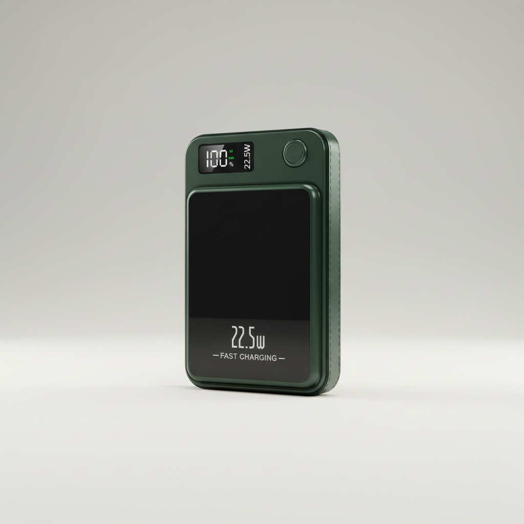 Magnetische kabellose Powerbank schnelles Laden digitale Anzeige