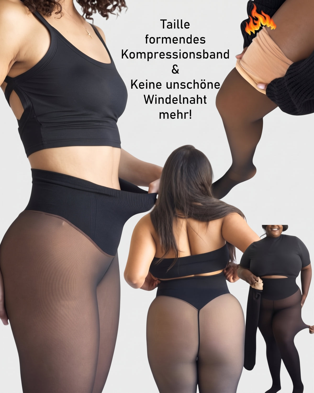 Camp Basel | Nahtlose fleeceefütterte Leggings mit hoher Taille