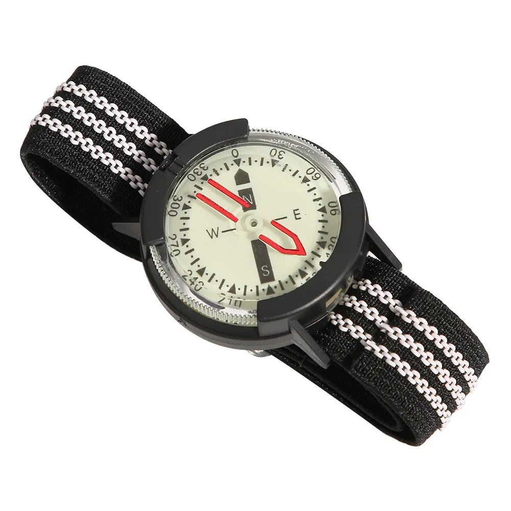 Armband-Navigationskompass mit leuchtendem Zifferblatt und verstellbarem Riemen