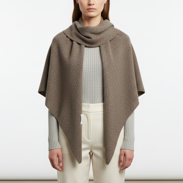 Übergroßer dreieckiger Wollschal leicht warm Winter Wrap