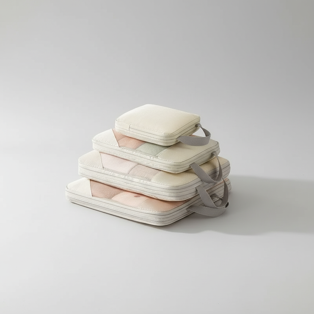 Packwürfel-Set Reise Kompression Mesh Nylon 5-teilig