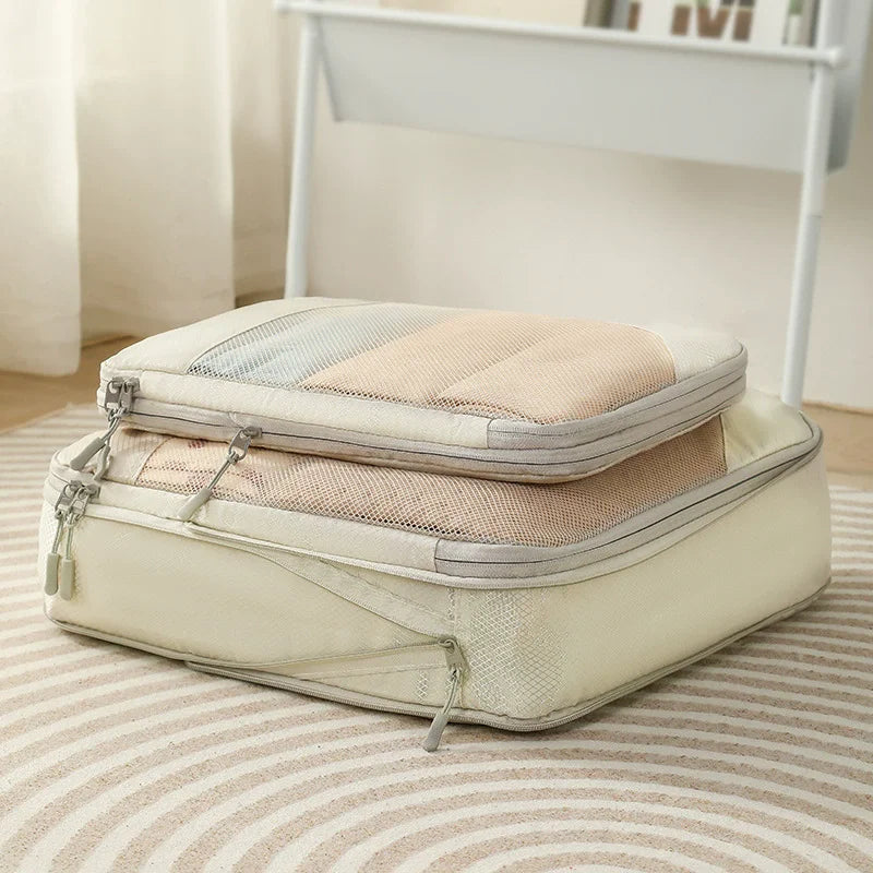Packwürfel-Set Reise Kompression Mesh Nylon 5-teilig