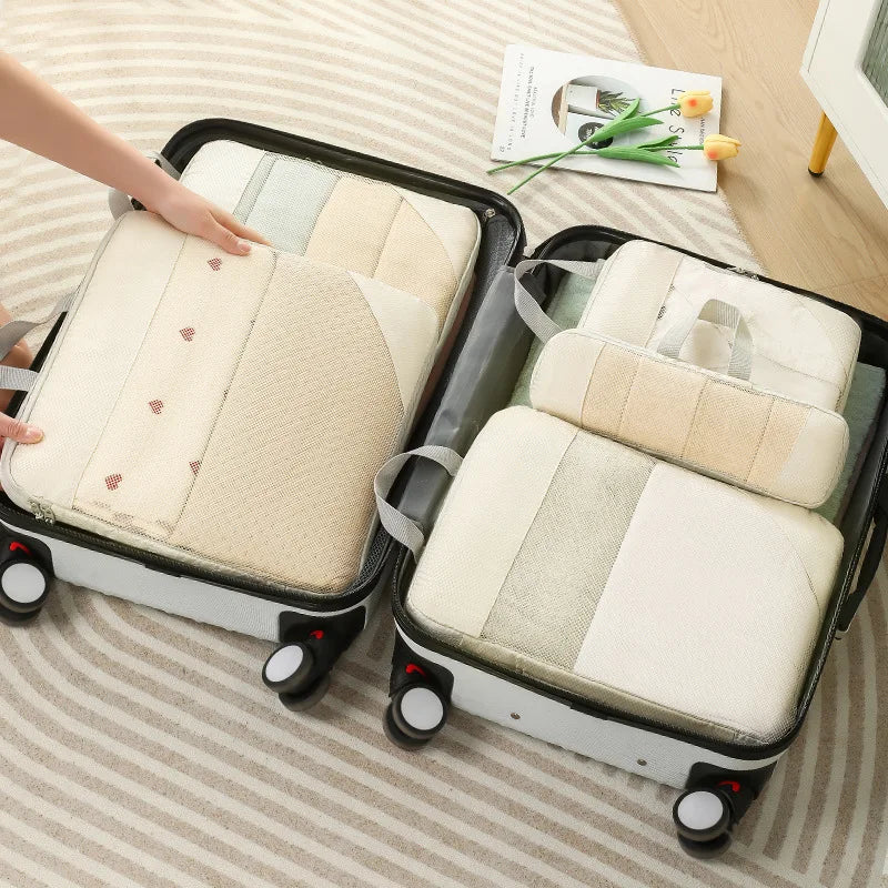 Packwürfel-Set Reise Kompression Mesh Nylon 5-teilig