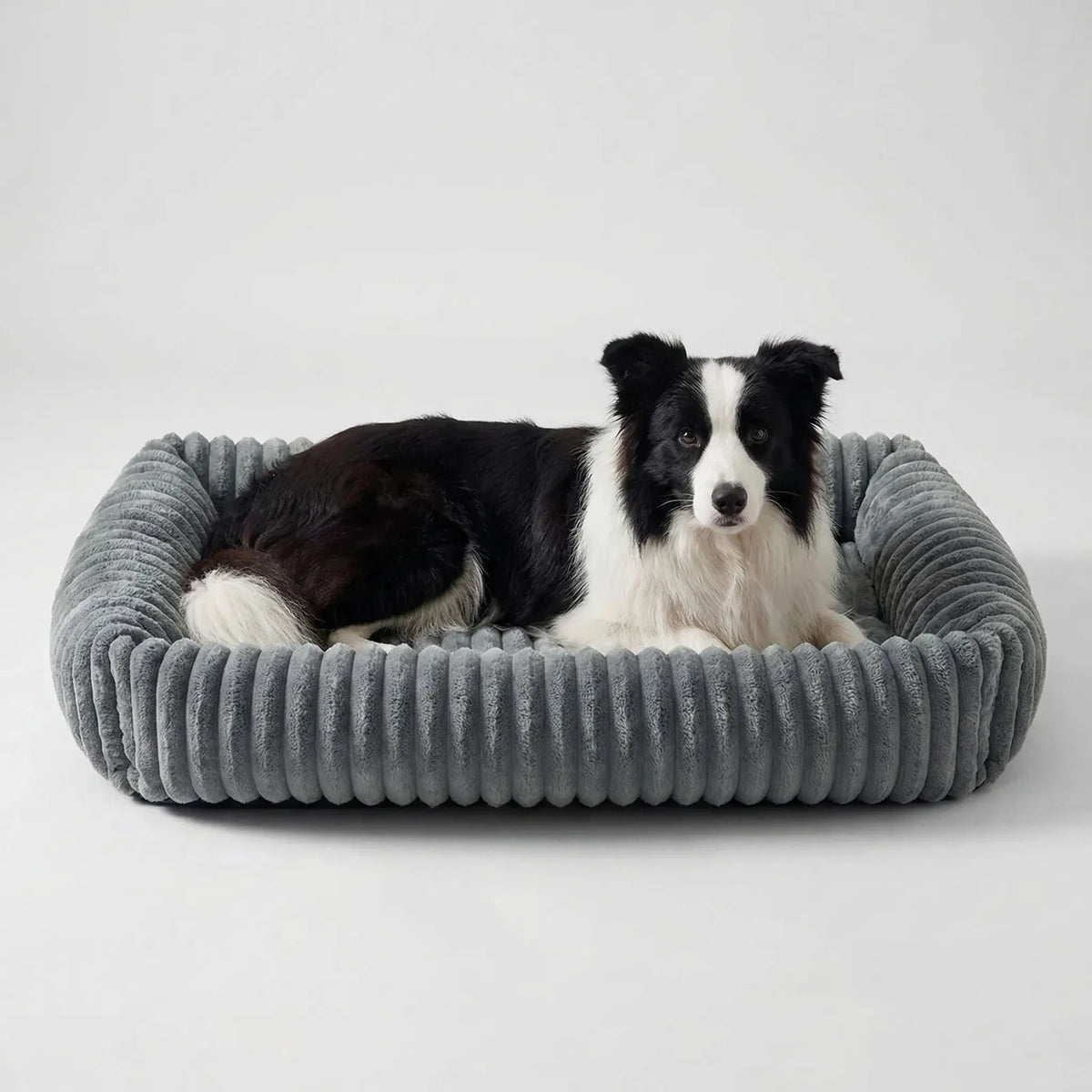 Orthopädisches Hundebett Plüsch erhöhte Seiten für grosse Hunde