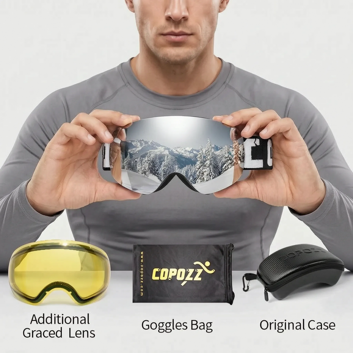 Nordspur | PeakGaze Verspiegelte Skibrille Für Brillenträger