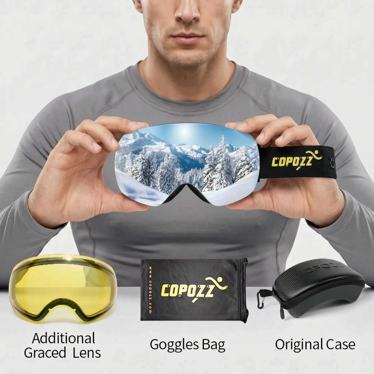 Nordspur | PeakGaze Verspiegelte Skibrille Für Brillenträger