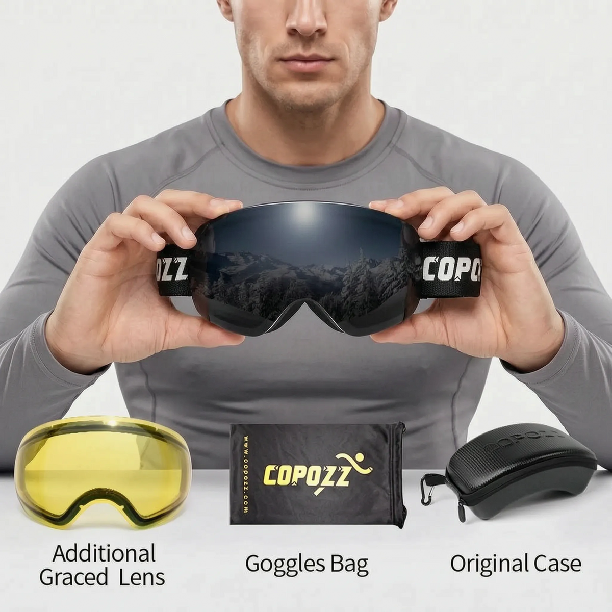 Nordspur | PeakGaze Verspiegelte Skibrille Für Brillenträger