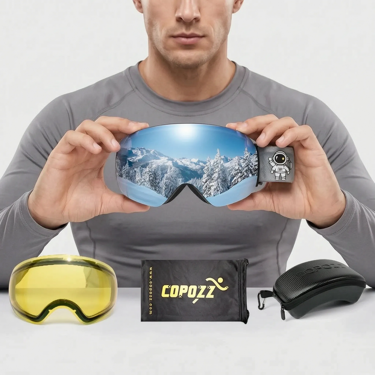 Nordspur | PeakGaze Verspiegelte Skibrille Für Brillenträger