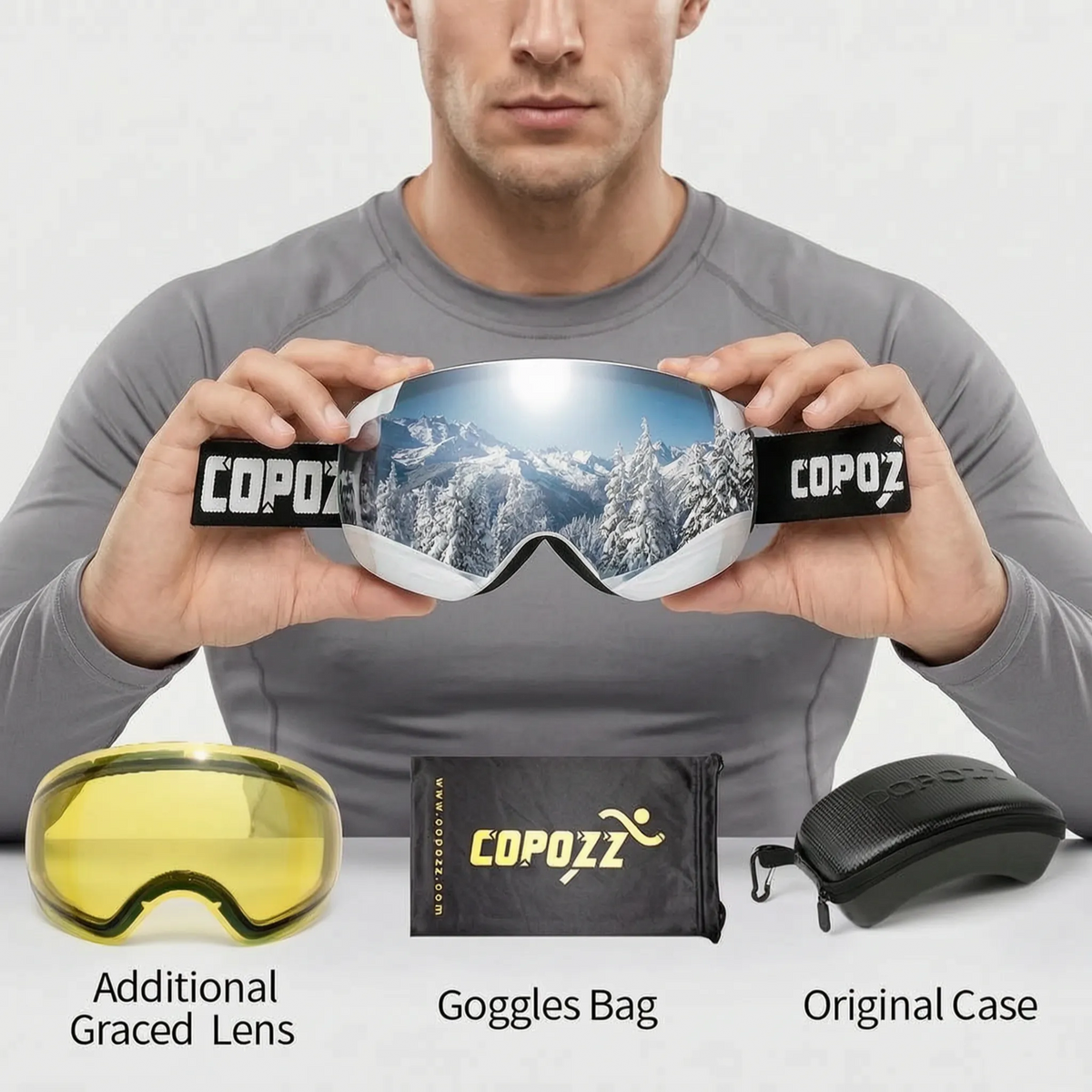 Nordspur | PeakGaze Verspiegelte Skibrille Für Brillenträger