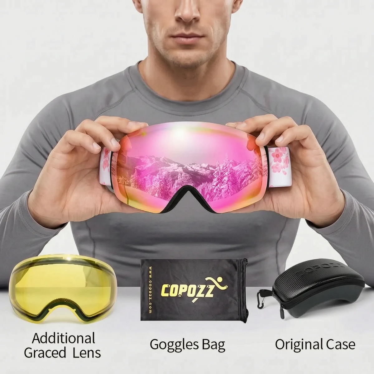 Nordspur | PeakGaze Verspiegelte Skibrille Für Brillenträger