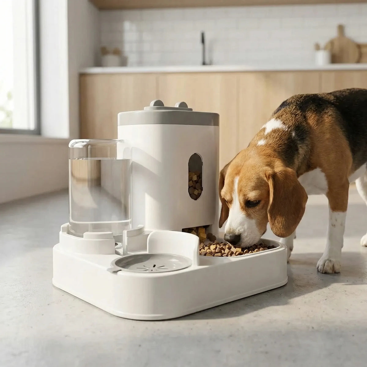 Automatische Futter- und Wasserstation für Hunde und Katzen mit 2L Behälter