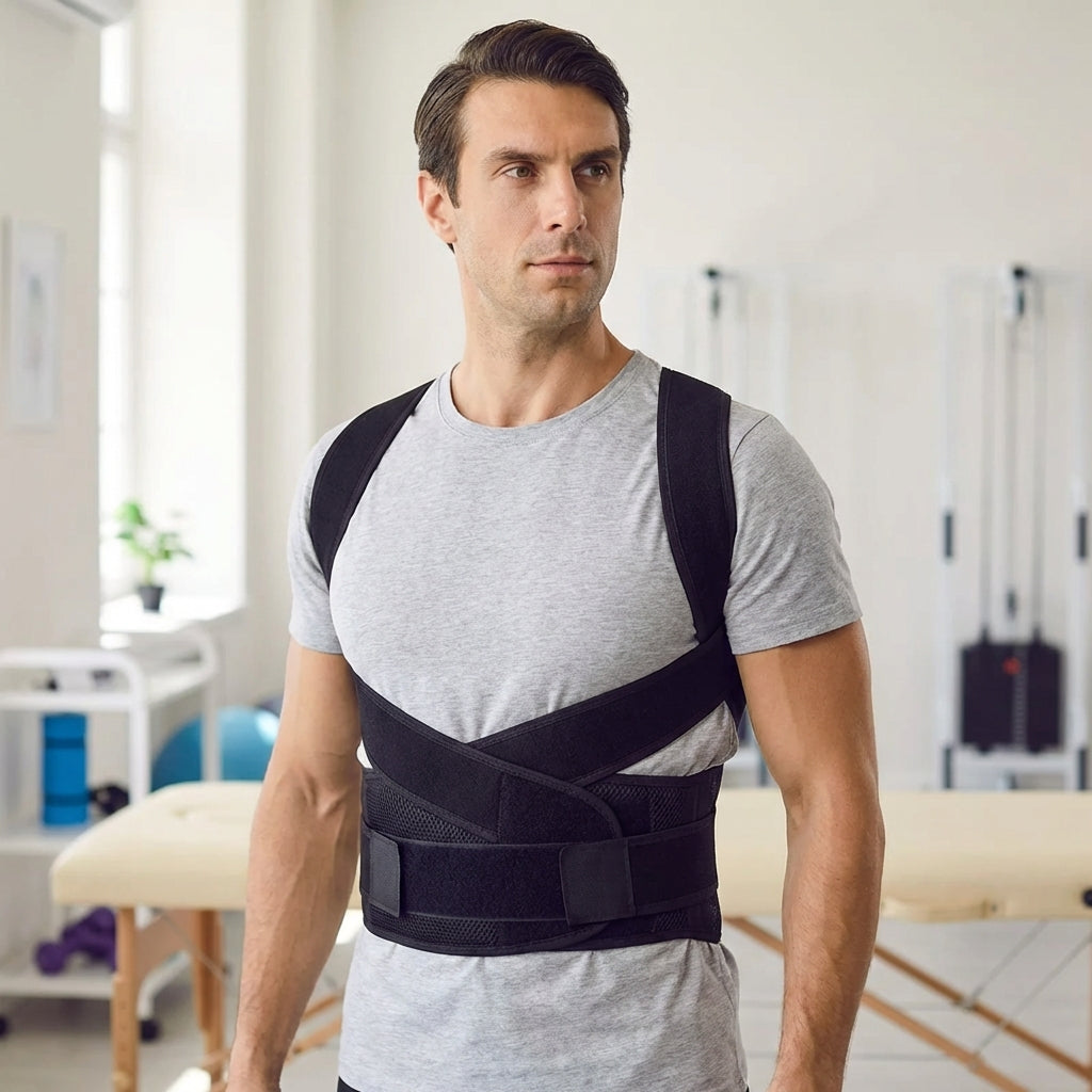Verstellbare Haltungskorrektur-Bandage für den Rücken, atmungsaktiv