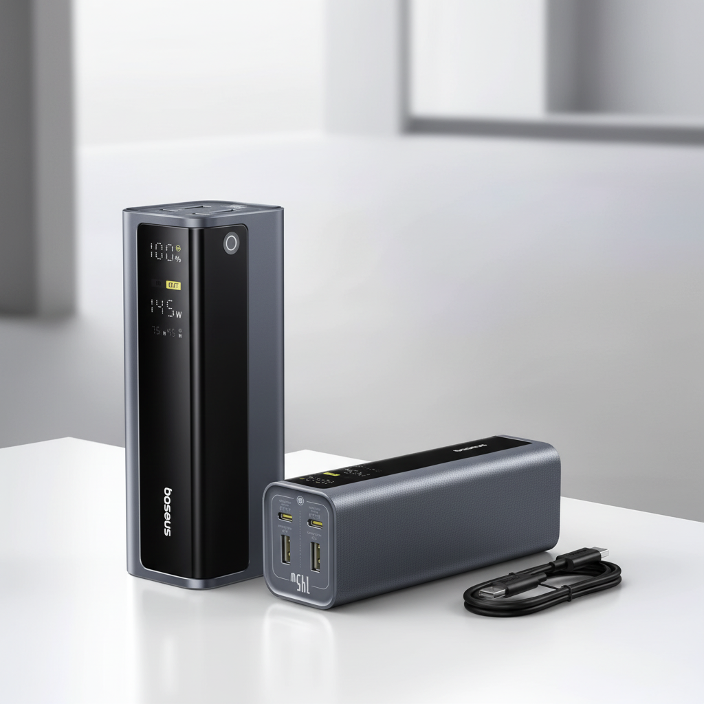 Tragbare Powerbank 20800mAh Schnellladung USB-C Metallgehäuse