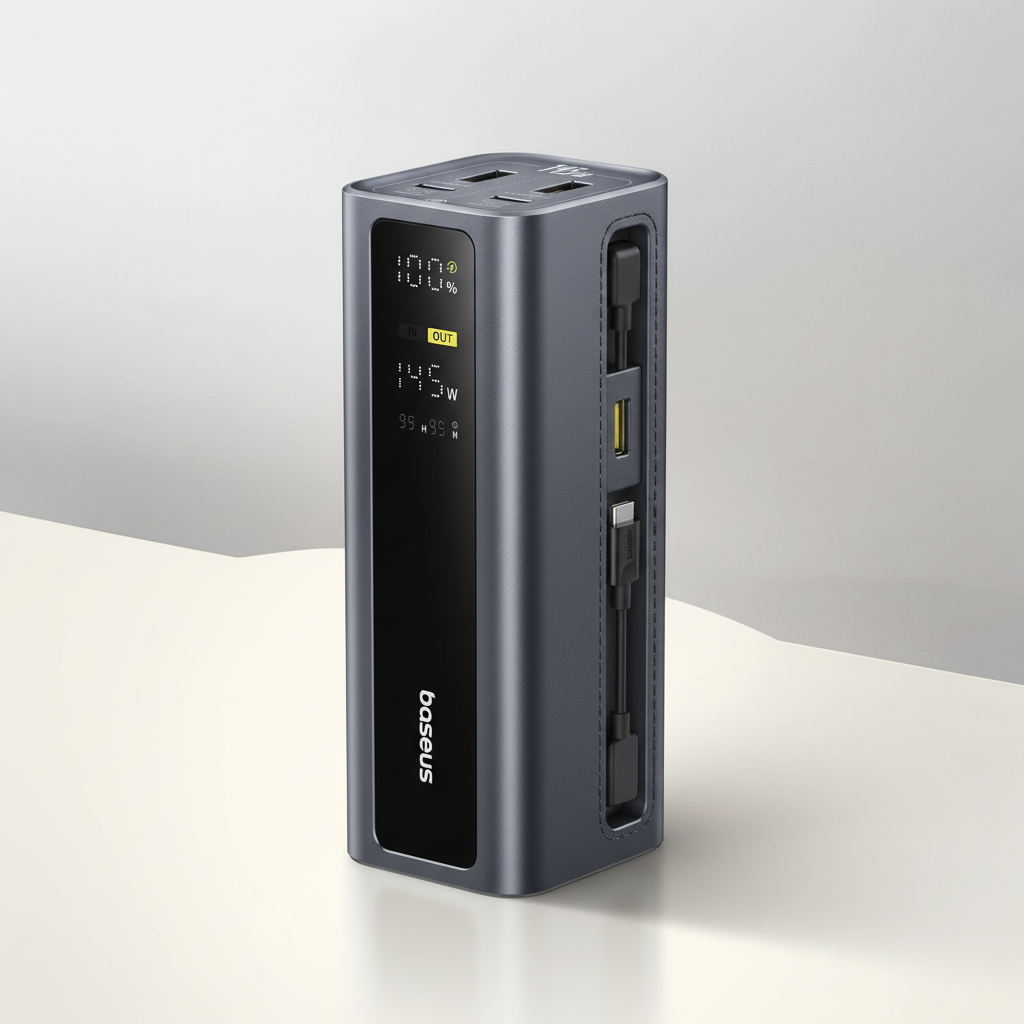 Tragbare Powerbank 20800mAh Schnellladung USB-C Metallgehäuse