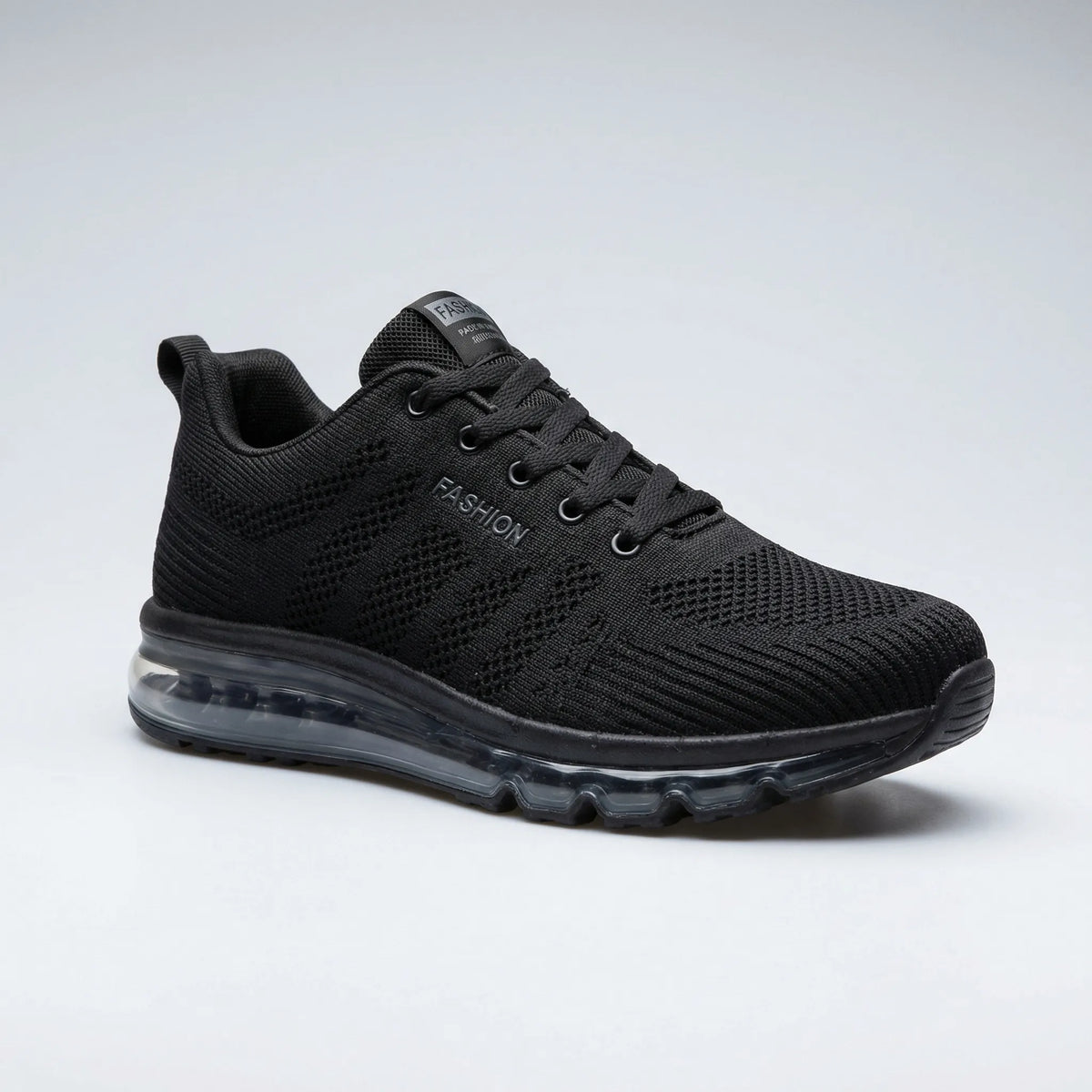 Leichter Herren-Laufschuh mit Schnürverschluss, Luftpolstersohle und atmungsaktivem Mesh-Gewebe