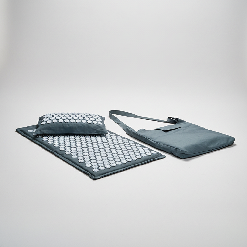 Tragbares Akupressur-Matte-Set mit Kissen und Tragetasche