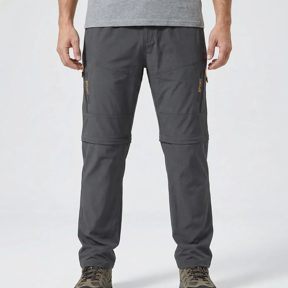 Herren Abzipp-Cargohose für Outdoor-Aktivitäten, schnelltrocknend und dehnbar