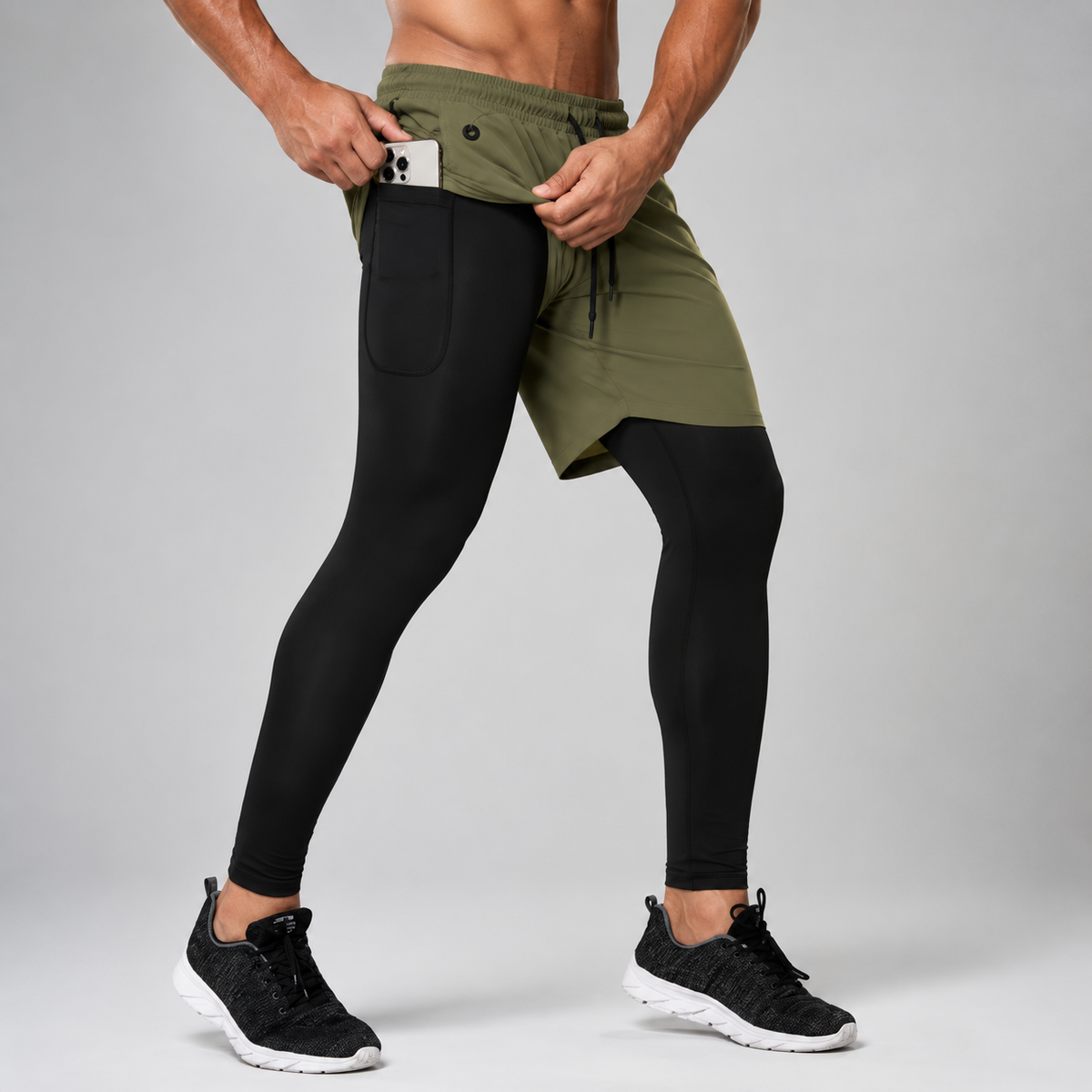 Camp Basel | RunVanta Trainingsleggings mit Shorts