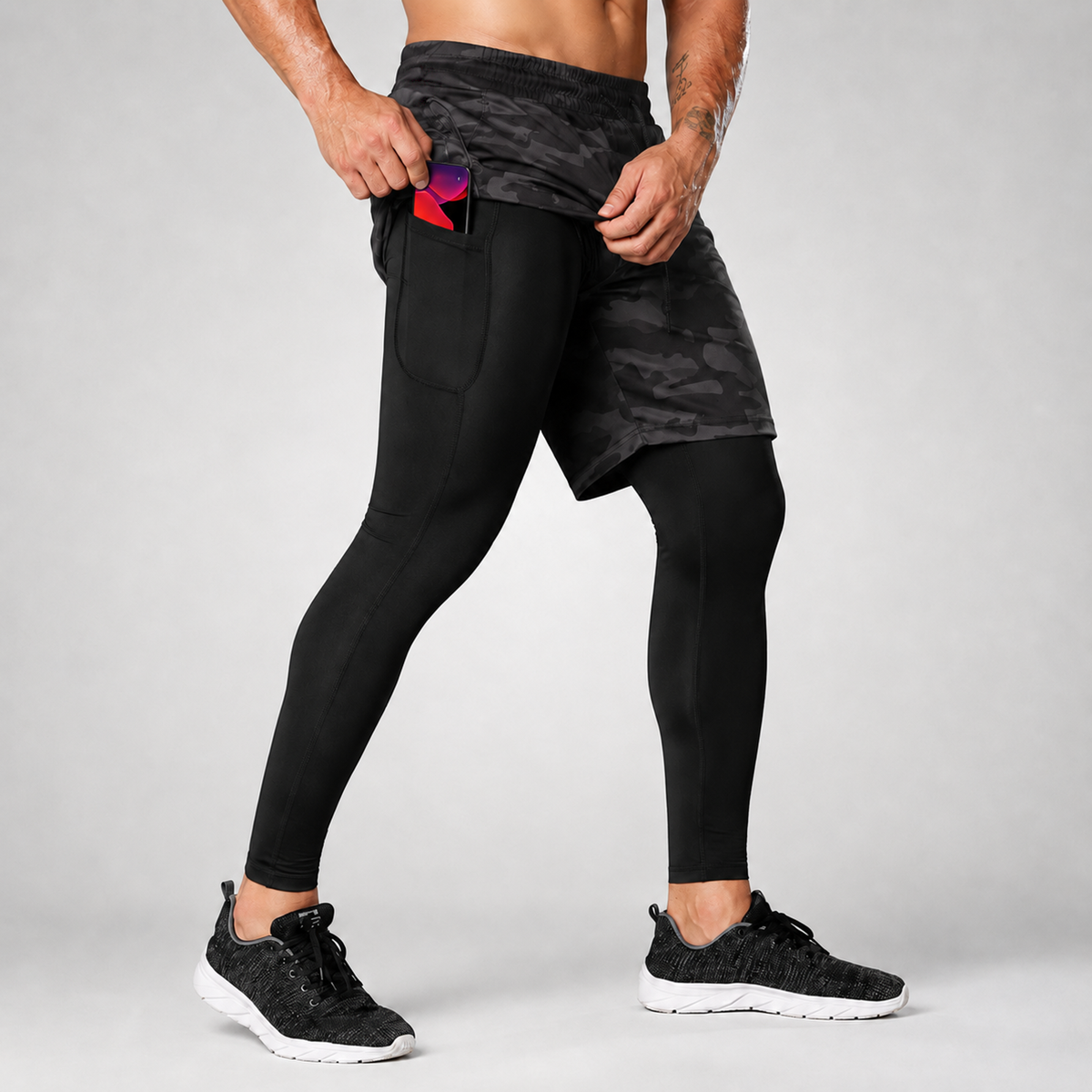 Camp Basel | RunVanta Trainingsleggings mit Shorts