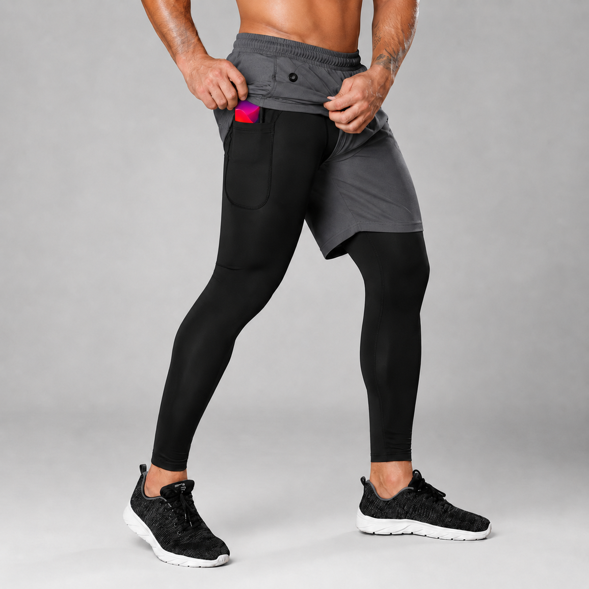 Camp Basel | RunVanta Trainingsleggings mit Shorts