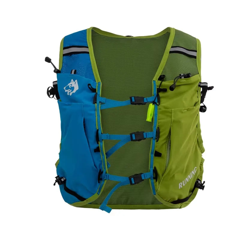 Leichter 15L-Trailrunning-Westen-Rucksack mit Mesh-Paneelen und reflektiven Streifen