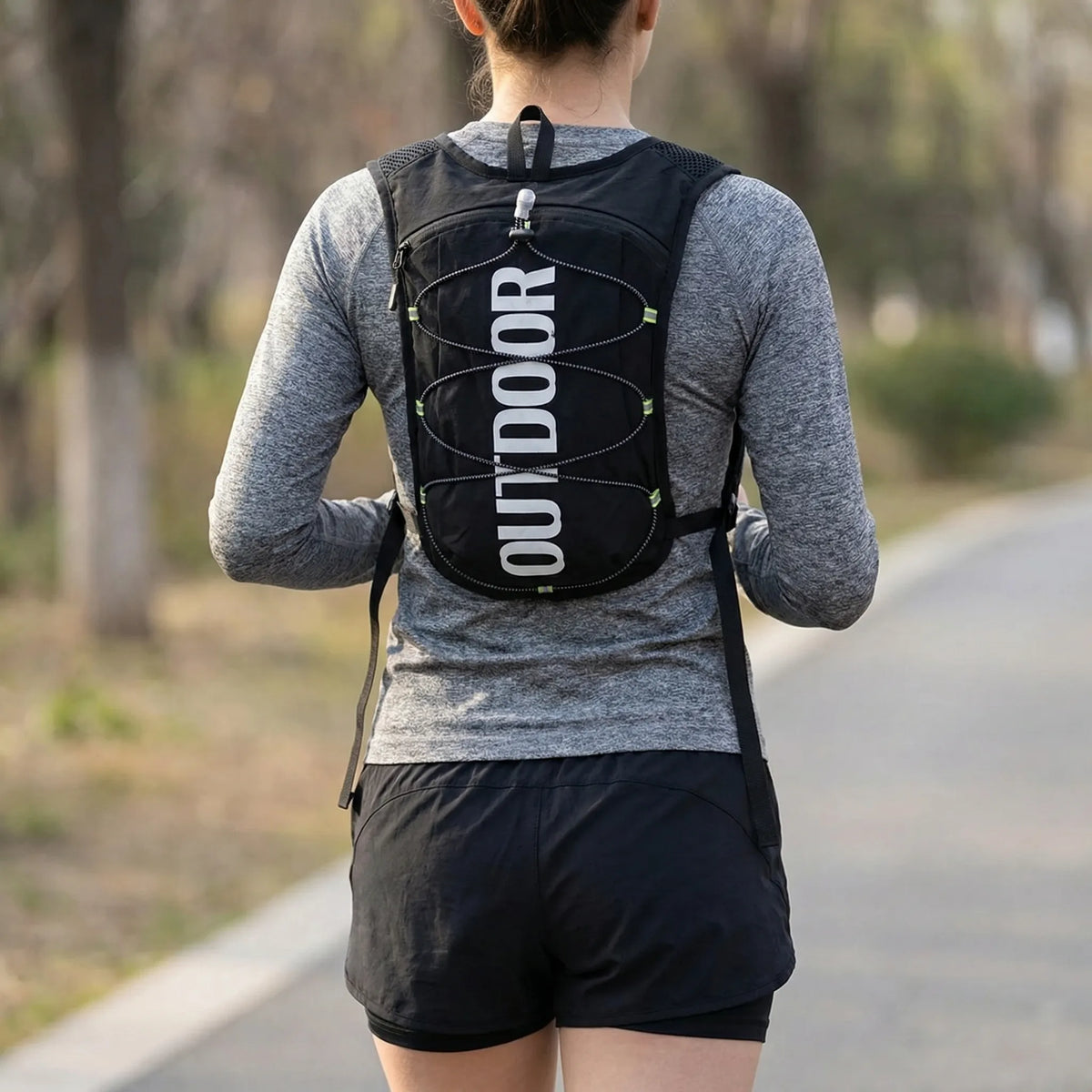 Lauf-Hydrationsweste leichtgewichtig atmungsaktiv verstellbar unisex