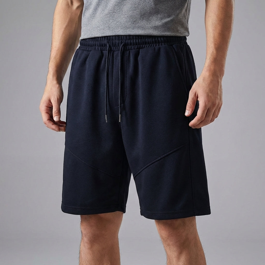 Athletik-Shorts lockere Passform Kordelzugs-Taille mittlere Länge