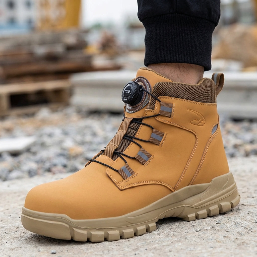 Sicherheitsstiefel mit verstärkter Zehenkappe rutschfeste Sohle Knöchelstütze