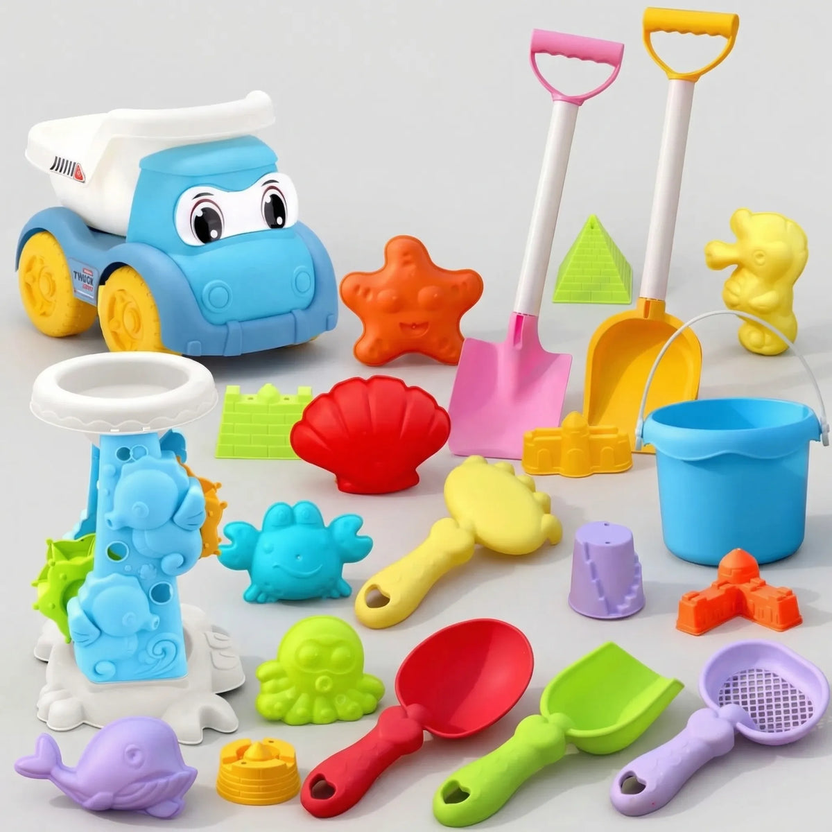Mehrteiliges Strandspielset für Kinder mit Sandformen und Werkzeugen