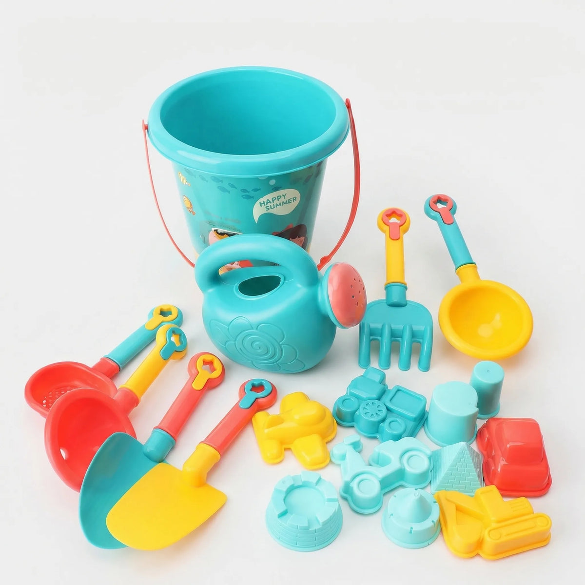 Kinder Sandspielzeug Set 18-teilig mit Eimer Schaufeln Förmchen
