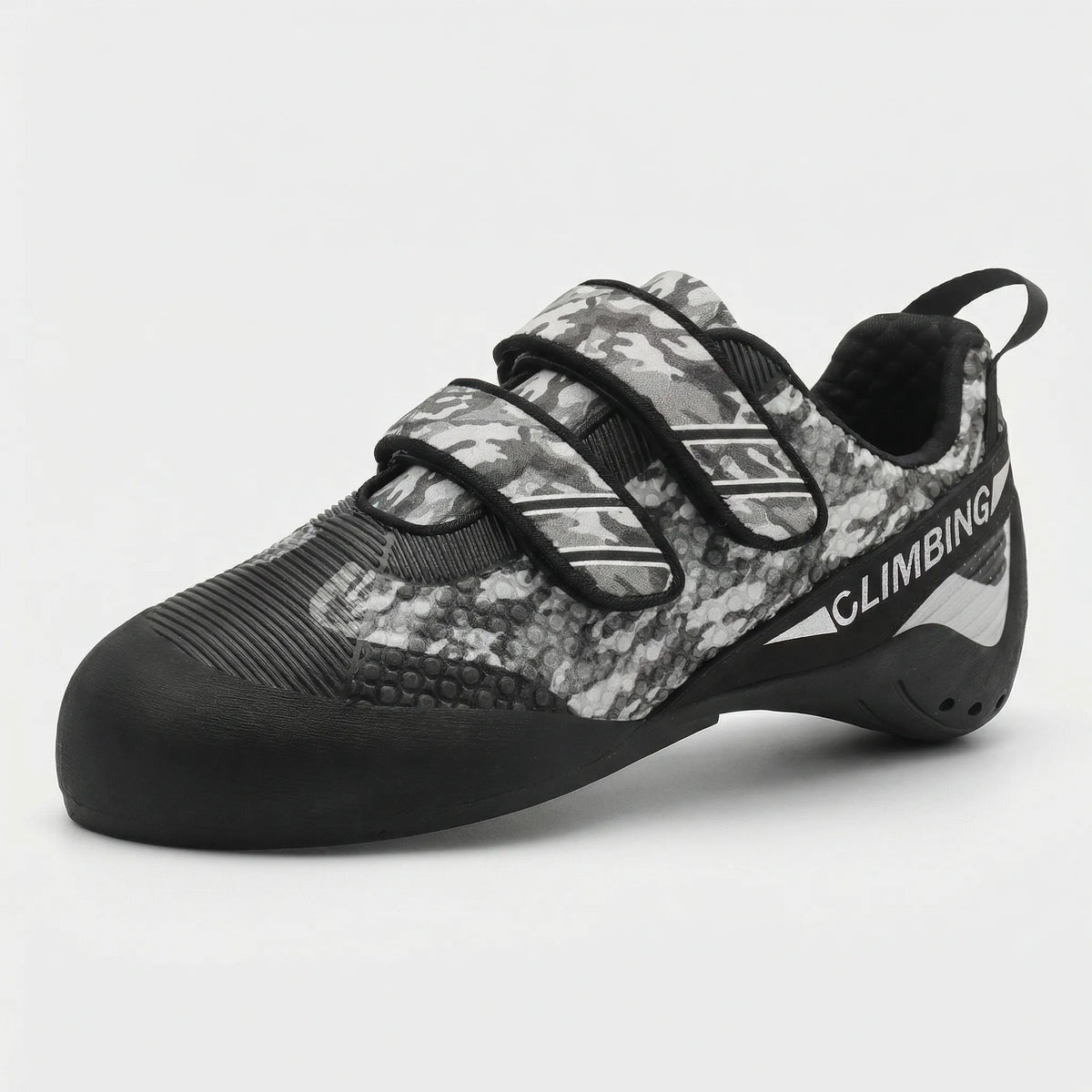 Kletterschuh Herren Klettverschluss griffige Sohle Camouflage