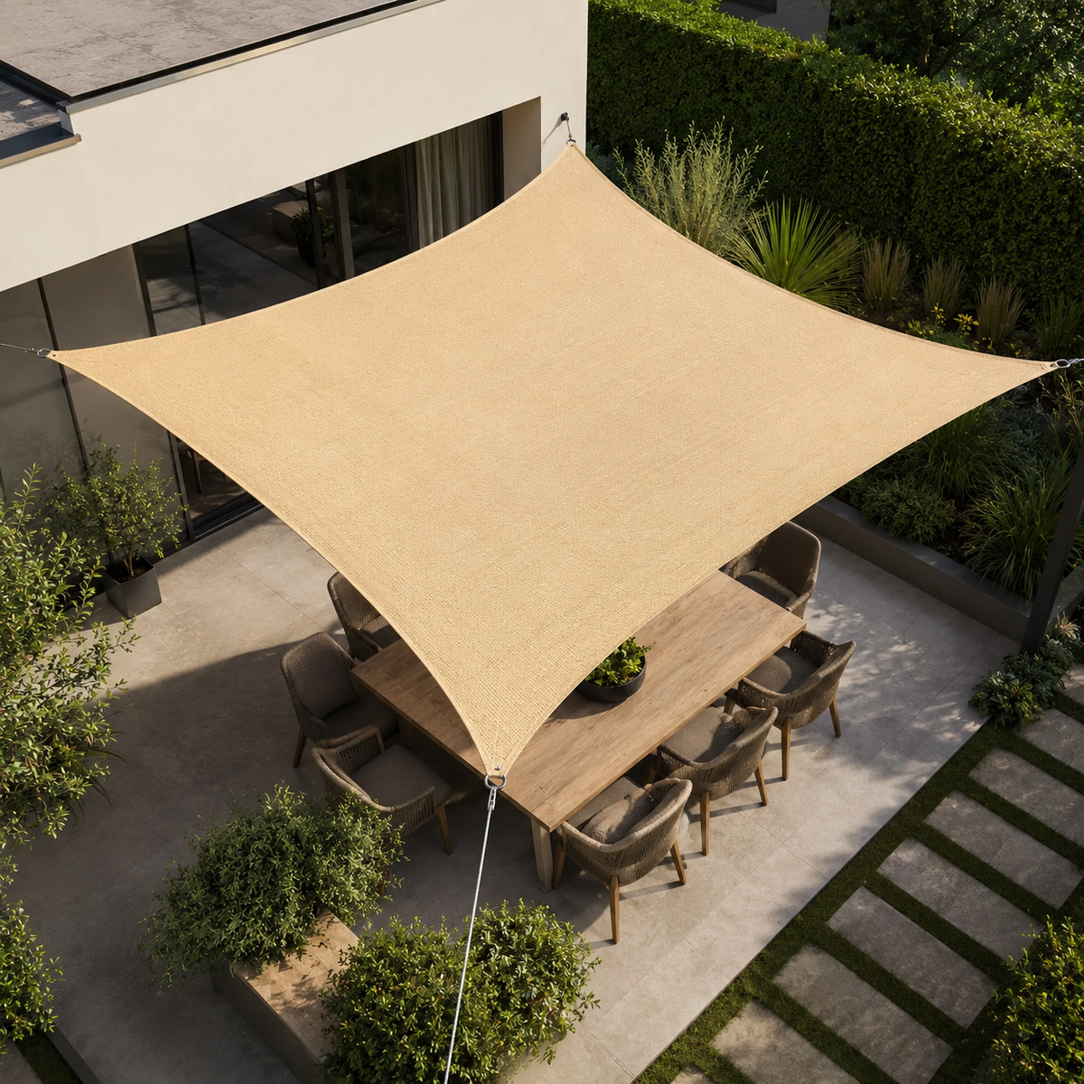 Camp Basel | Shadeara Rechteckiges Oxford-Sonnensegel