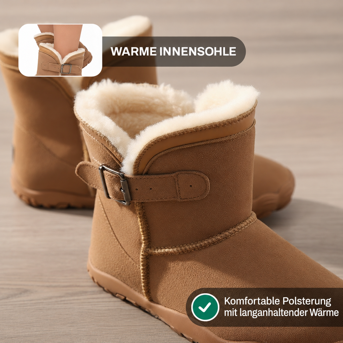 Camp Basel | Snug Boot - Rutschfester & wasserdichter Winter-Barfußschuh (Unisex)