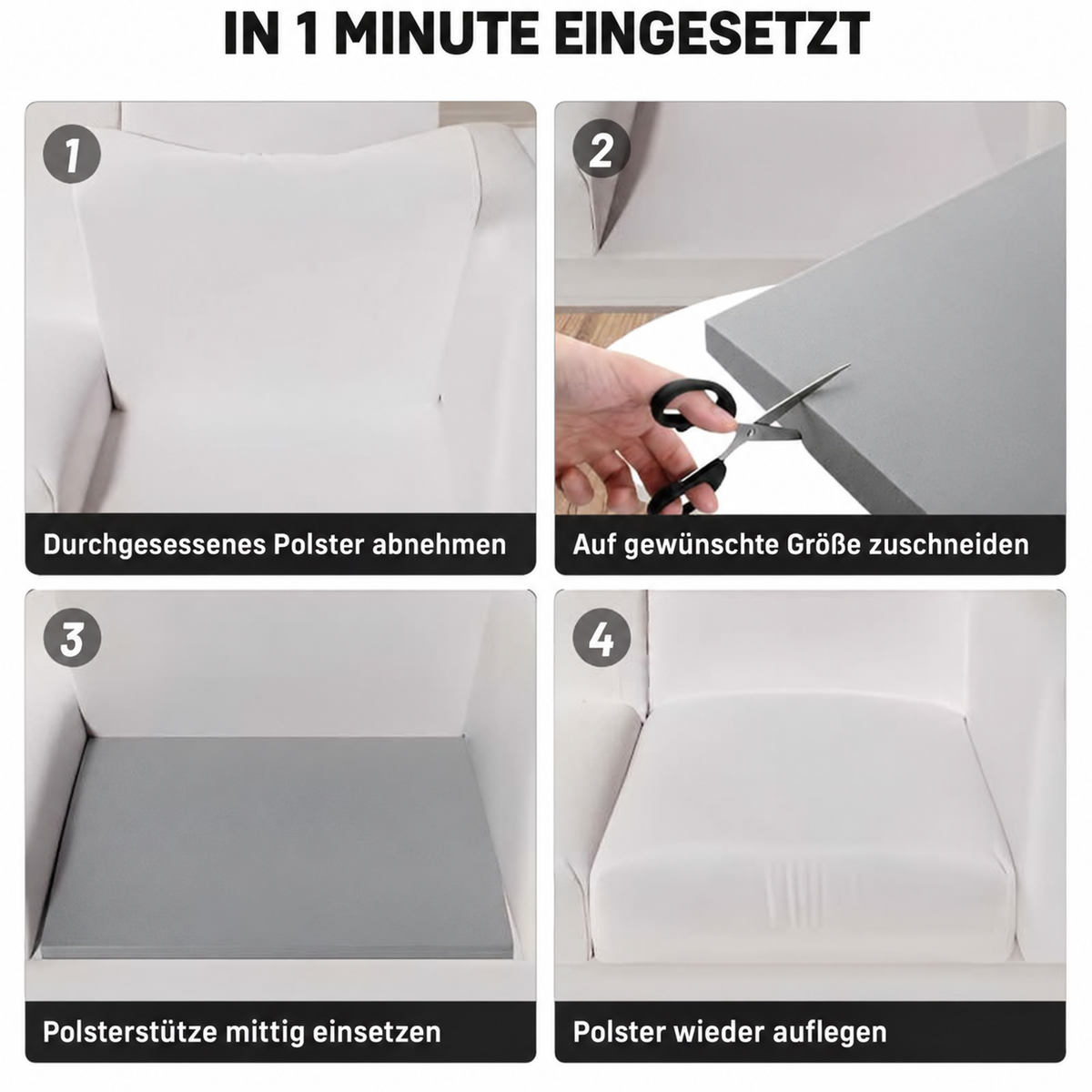 Camp Basel | Sofakissen-Stütze für durchhängende Sitze