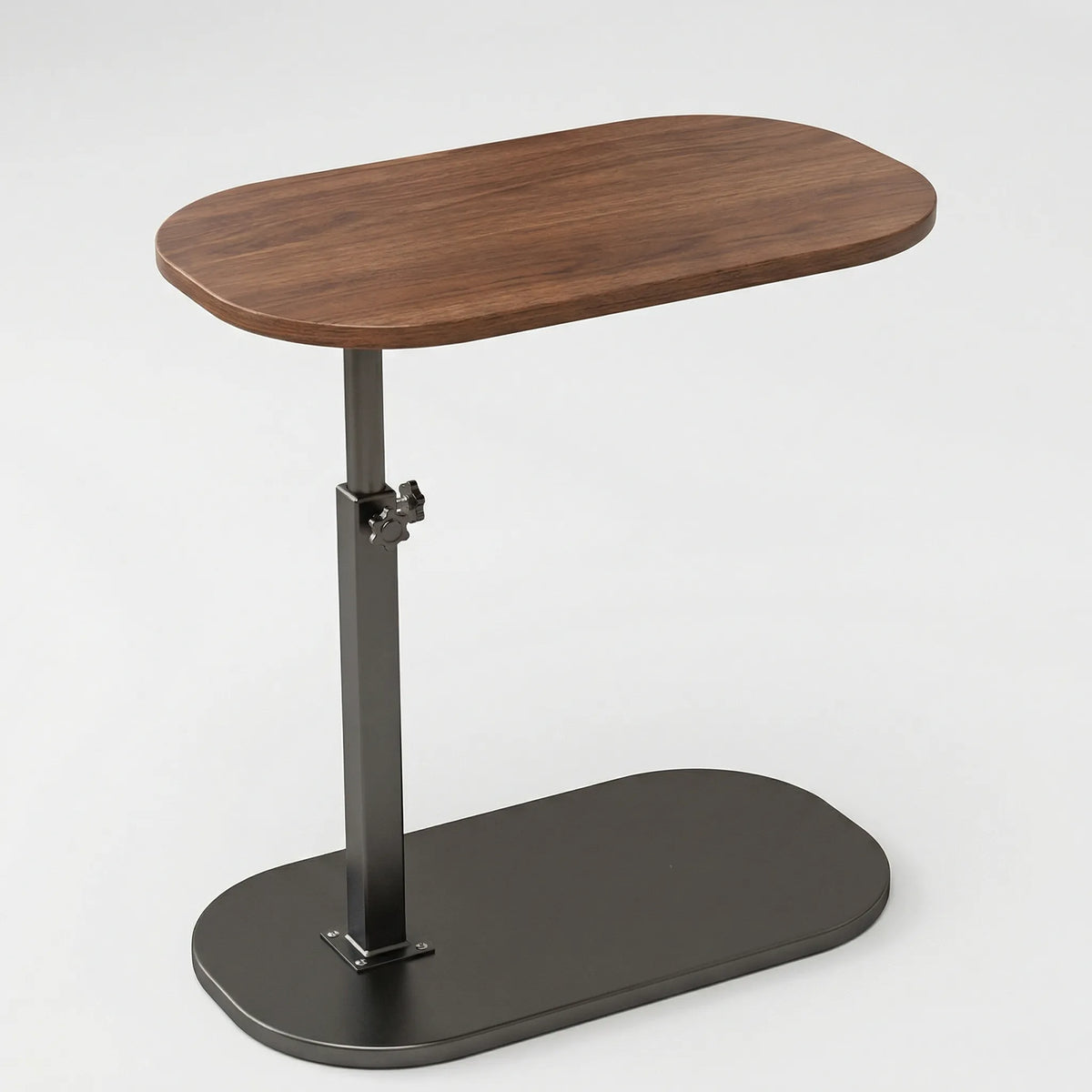 Verstellbarer Beistelltisch klappbar oval schmales Design stabil