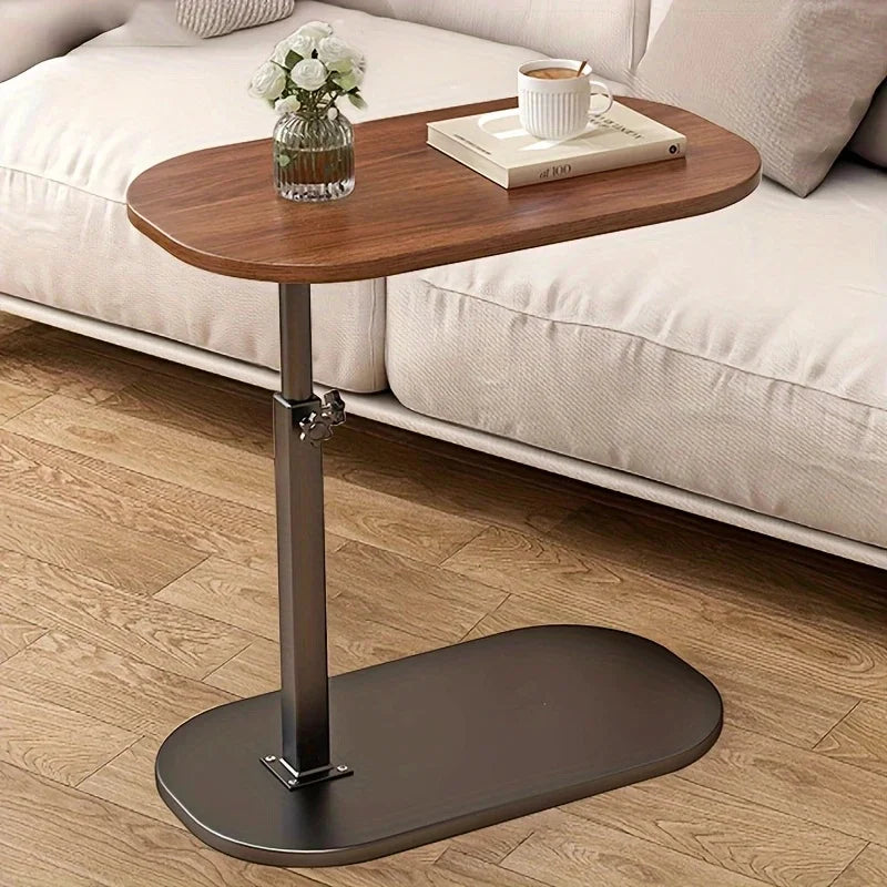 Verstellbarer Beistelltisch klappbar oval schmales Design stabil