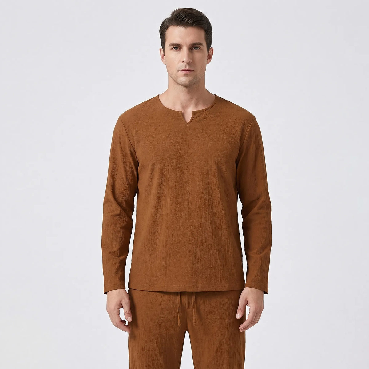 Herren Lounge-Set 2-teilig atmungsaktiv lockere Passform Seitentaschen