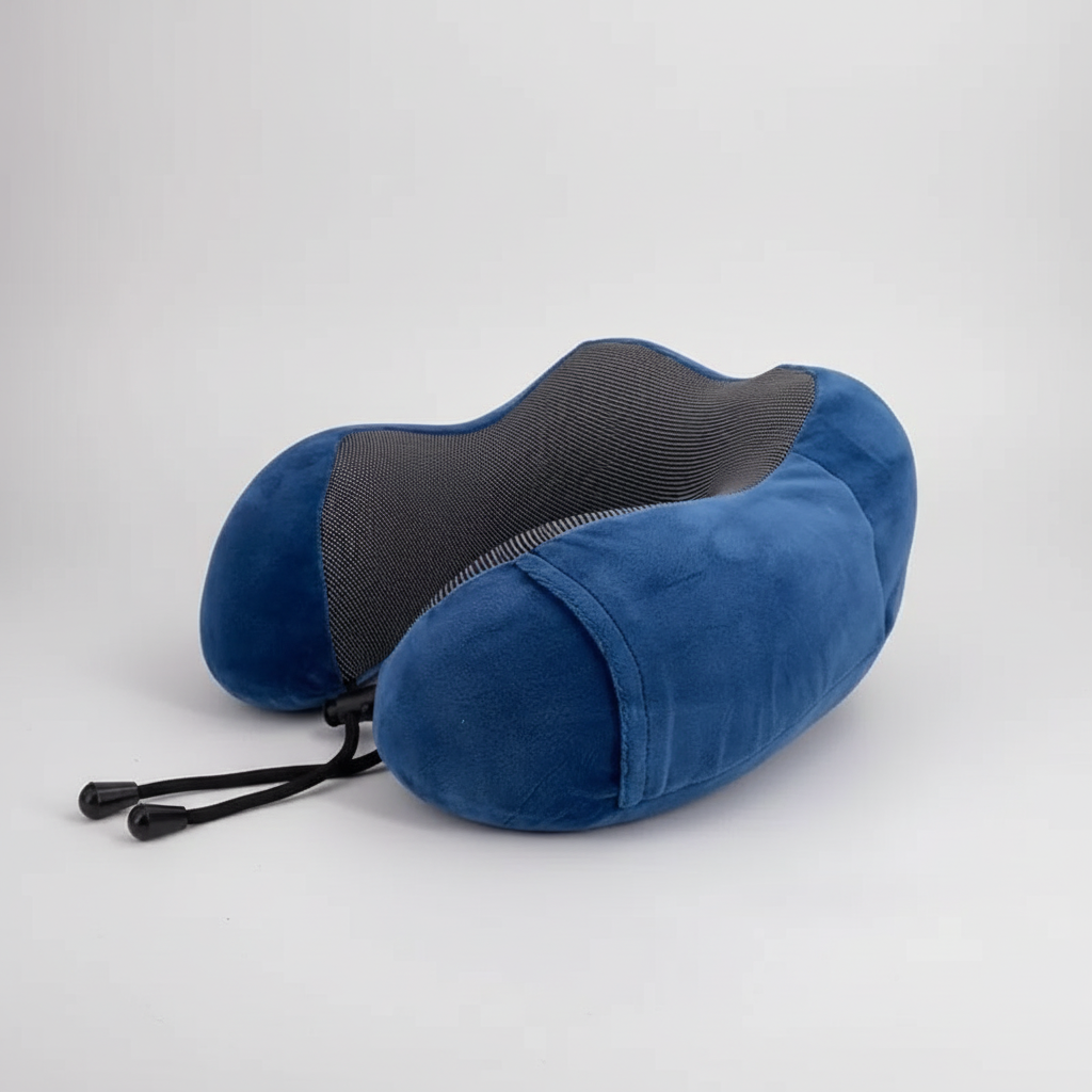 U-förmiges Memory-Foam-Reisekissen mit Halswirbelstütze ergonomisch